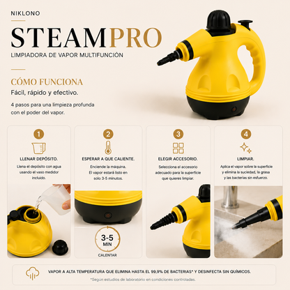 Steampro | Limpieza profunda, menos esfuerzo